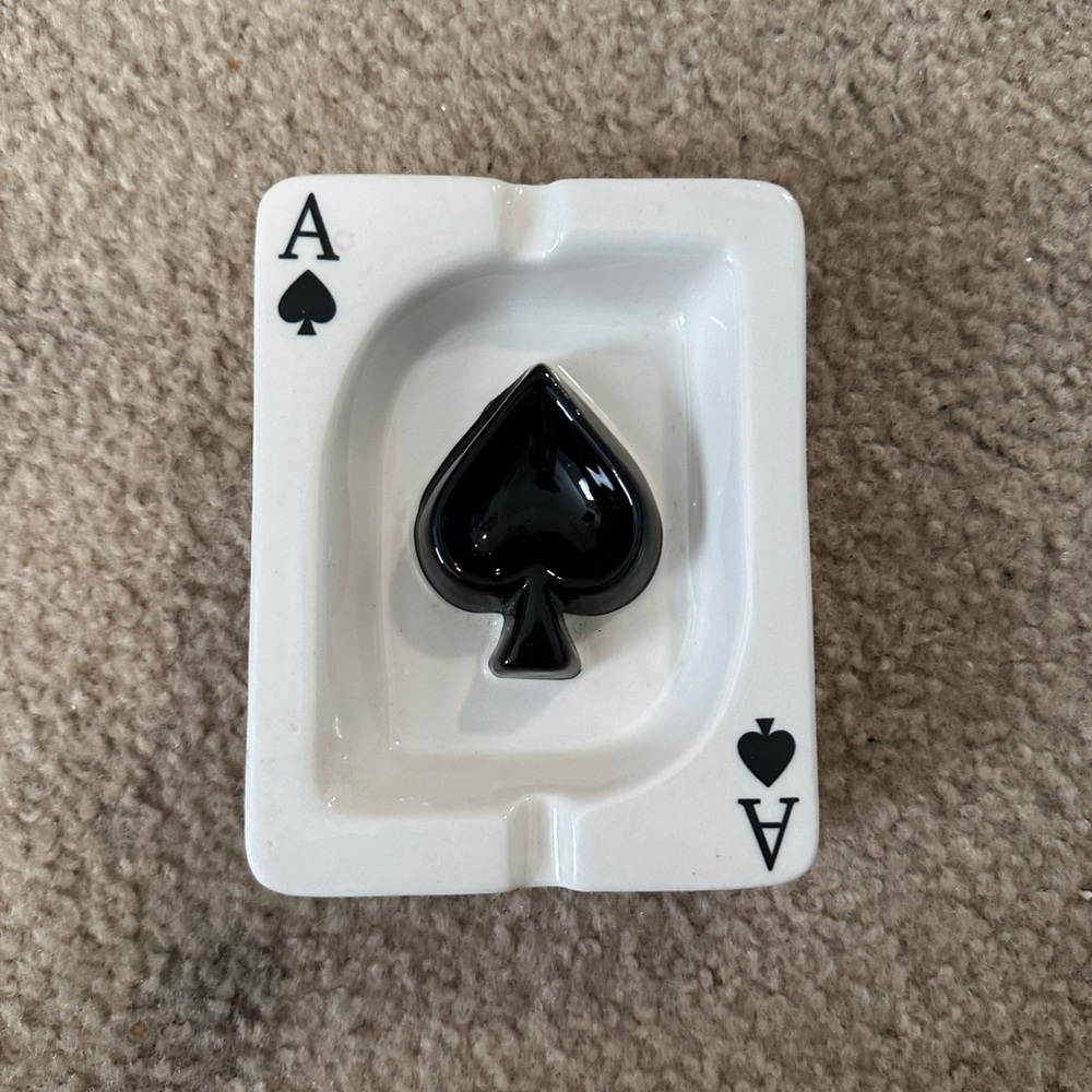 ace of cards ashtray/jewelry tray